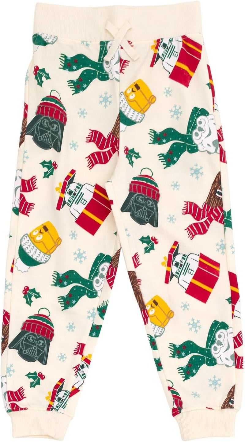 Starwars Christmas Fleece Pullover Sweatshirt and Jogger Pants Outfit Set Toddler to Big Kid Sizes (2T - 14-16) - Image 5